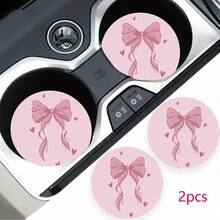 2 miếng lót cốc ô tô, miếng lót cốc thời trang chống sốc đa năng cho ô tô, phụ kiện chèn bên trong, quà tặng tiệc - Một kích thước 2 cái - Xem 10
