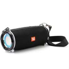 Altavoz portátil inalámbrico TG192 con luz LED brillante, reproductor de música, regalos de cumpleaños, Halloween, Navidad, Holloween, Día de Acción de Gracias - Negro - Ver 1