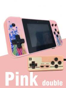 1pc Handheld Game Console Including 800 Games Large Screen Retro Nostalgic Old-Fashioned Game Consoles Support To TV Russian Classic Block Machine 8090s Memories Mini Micro Game Console Support 2 Players Battle With HD 3.5-Inch Screen Birthday Gift - Blue - View 17