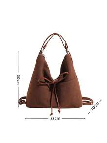 Women Tote Bags - 棕色 - 查看 6