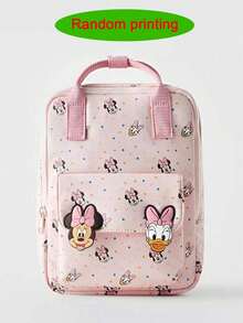 Cartoon Print Multifunctional Fashion Casual Cute School Bag Student Backpack Outing Travel School Bag - 彩色 - 查看 4