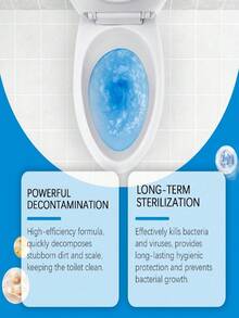 jakehoe Limpiador de inodoro de espuma - Limpiador de baño para inodoro, elimina manchas y olores, limpieza potente para suciedad y sarro difíciles, mantiene el inodoro limpio - Multicolor - Ver 5