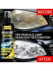 Car Headlight Restoration Kit, Auto Repair Tools, Car Front & Rear Light Restoration Spray, Car Wash Liquid, Auto Cleaning Tools, Car Parts, Cleaning Towels, Car Maintenance Essentials, Car, Motorcycle And Electric Vehicle Cleaning Liquid - Make Your Beloved Vehicle Look Brand New! - Multicolor - View 2