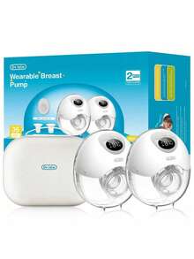 2pcs/Set 210ml Electric Breast Pump, 4 Modes 36 Levels Massage Suction, Adjustable Frequency Lactation, & Odorless, Smart Memory Mode (With Carrying Bag) - Multicolor - View 3