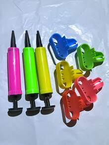 3pcs/Set Balloon Air Pump, Inflator, Blower, Hand Push Pump, Suitable For Birthday Party, Celebration, Wedding, Balloons (Random Color) - Multicolor - View 14