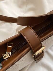 Nueva bolso cruzado y pequeño y estilo retro para dama, adecuado para uso diario de mujeres, bolso de hombro, bolso inspirado en el estilo retro para mujer - Marrón - Ver 8
