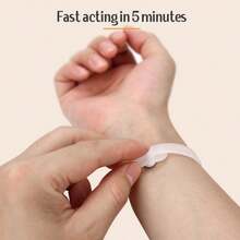 2 piezas/paquete de pulseras para aliviar las náuseas matutinas, adecuadas para uso diario, también para aliviar el mareo por movimiento - Rosa transparente - Ver 4