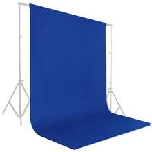Large Blue Screen Backdrop, High Density Polyester Fabric Curtain Suitable For Party, Portrait Photography, Photography Studio, Video Studio (Excluding Stand And Clips) - Blue - View 1