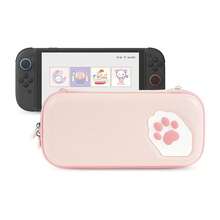 GeekShare Portable Carrying Case Compatible With Switch 2 (2025), Hard Storage Bag With 12 Game Card Slots, Cat Paw Travel Case For Switch 2 Console And Accessories (Pink) - Pink - View 8