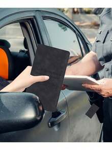 1PS Car Insurance Data File Protection Box Car Insurance Business Card High-Grade Leather ID Card Driver's License Wallet Gift - one-size - View 5