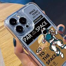 Apple Space Astronaut Space Phone CaseFashionable Painted Anti-Drop Phone Case - Color1 - View 4
