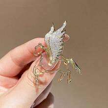 1pc Fashionable Zinc Alloy Brooch, New High-End Lapel Pin Suit Decoration, Zodiac Gift Suitable For Women's Daily Wear - Multicolor - View 7