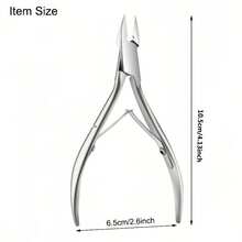 1pc Professional Stainless Steel Nail Clipper, Suitable For Ingrown Nail Trimming, Precise Edging, Thick Nails And Foot Care - Multicolor - View 10