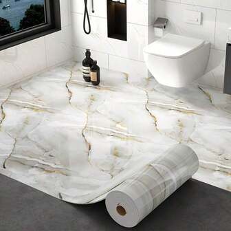 1 Rollo de papel tapiz autoadhesivo de mármol 3D, adecuado para encimeras de cocina, armarios, paredes, azulejos de baño, bordes de cocina y decoración del hogar, decoración y accesorios de la sala de estar