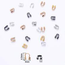 1 Pack (About 500Pcs) U-Shaped Buckle, Small Horseshoe Clasp, Handcrafted Jewelry Accessories, DIY Bracelet Necklace End Buckles - 彩色 - 查看 4