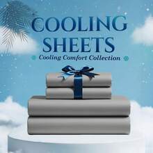 Extra Deep Pocket King Sheets - 4/6pcs Ultra Soft Breathable & Cooling Bed Sheet Set & 2 Bonus Side Pocket, Hotel Luxury, Soft Wrinkle-Free For Extra Deep Mattresses, Fitted Sheet, Flat Sheet & 2 Or 4 Pillowcases For Mattresses, Christmas Gifts - Màu Xám nhạt - Xem 13