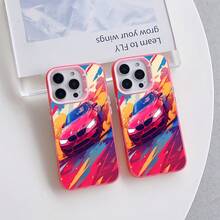 Estuche de Teléfono -Caídas con Diseño Graffiti Colorido y Lujoso para iPhone 16, 15, 14, 13, 12, 11 Pro Max, Plus - Cubierta Trasera Mate, Funda de Teléfono Bonita, Funda para Móvil,Diseño a la Moda,Material Duradero,Impreso con UV,Entusiastas de la Tecnología,Propietarios de Smartphones - Color mezclado 1-780 - Ver 3