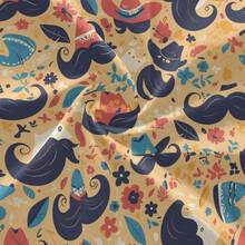 Art Decor - Leggings con diseo de bigote retro para el da del padre y mujer, elsticos, suaves - SG - Ver 6