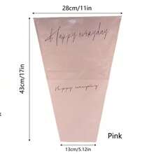 10/20pcs Kraft Paper Flower Packaging Bags, Bouquet Sleeve Bags, Suitable For DIY Wedding, Birthday, Valentine's Day Gifts