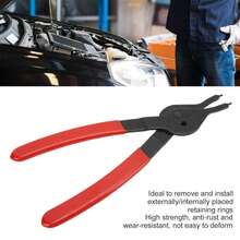 Professional 19 Cm (7.5 In) Straight Circlip Pliers - Automotive Circlip Tool Set With Precision Tips For Internal And External Circlips, Heavy-Duty Repair And Maintenance