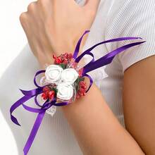 Red Ribbon For Gift Wrapping - Dark Red For Flower Bouquets, Gifts, Bows, Mothers Day, Fathers Day, Crafts, Hair, Christmas Tree Decorations - 深紫色 - 查看 5