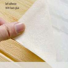 30pcs Waterproof Foam Wall Stickers, 3D Wood Grain Design Self-Adhesive Wallpaper, Suitable For Bathroom, Kitchen And Simple Home Wall Renovation - Multicolor - View 4