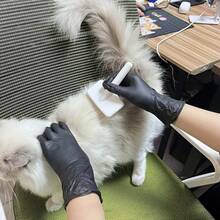 100/50/4pcs Black, Disposable Nitrile Gloves, Hair Removal, Fingertip Design, Kitchen Cleaning Tool, Mother's Gift, Protects Mother's Hands, A Kitchen Essential, Christmas Cleaning Tool Cheap Powder-Free Latex-Free Gloves,Hair Removal Household Cleaning Gloves, Waterproof Gloves - Multicolor - View 4