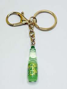 Simulation Japanese Marbles Bobble Soda Key Chain Cute Creative Miniature Soda Drink Charm Mini Dollhouse Ornaments - Multicolor - View 4