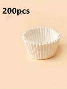 LIFETALK 50/100/200 Pcs Grease-Proof Cupcake Liners - Solid Color Cupcake Wrappers, Suitable For Weddings, Birthdays, Baby Showers, Cake Decorations - Also Suitable For Halloween, Thanksgiving, Father's Day, Mother's Day, Graduation Ceremonies. - Multicolor - View 13