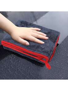 1条超大号超细纤维汽车擦车巾，双面加厚，吸水性强，适用于汽车、卡车、船舶，加厚干湿两用毛巾，汽车护理用布配件