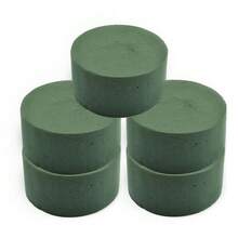 4pcs Flower Clay - Green, Suitable For Fresh Flowers And Artificial Flowers, DIY Craft Modeling Clay, Dry And Wet Use, Circular Cuttable Flower Bricks - Green - View 12