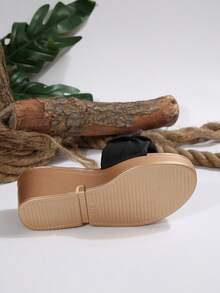 Children's Fashion Outdoor Slippers, Summer Flat Shoes, Strap Sandals, New Girls Shoes, Beach Shoes - Black - View 7