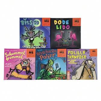 1pc Three Magicians | Polilla | Biss 20 | Heuschrecken Poker |Schummel Hummel| Card Game | Board Game Deck Cards Family Party Games