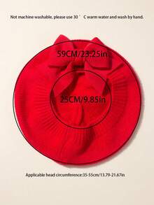 1-2顶婴儿贝雷帽、蝴蝶结帽、艺术家帽，适合1-3岁新生儿、女婴服装，柔软透气，舒适，春秋系列，婴儿春季发饰，幼儿发饰，小女孩春季套装，适合居家和外出，婴儿礼物，适合旅行摄影、节日派对 - 彩色 - 查看 3