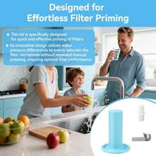 SLAW Filter Priming Kit Replacement For Use With Berkey Gravity-Fed Water Filtration Systems Fluoride Water Filter Sink Faucet Filter Accessories - Provide Sealing For The Filling Process 3 Pcs - As Pic - View 6
