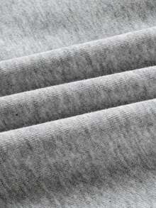 连帽休闲卫衣，时尚美式男士街头风长袖卫衣 - 淺灰色 - 查看 5