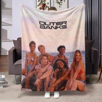 Bund Style Super Soft Flannel Blanket, Comfortable And Warm Living Room Sofa Decor, Office, Multipurpose All Season Travel Gift Blanket - Home Decor Accessory