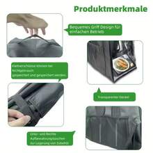 1个 Thermomix TM7 保护罩和防尘袋，隔音防尘罩，降噪防刮罩，可折叠设计厨房保护配件，厨房电器罩 | 透明罩 | 耐用 PVC 材料。 - 黑色 - 查看 4