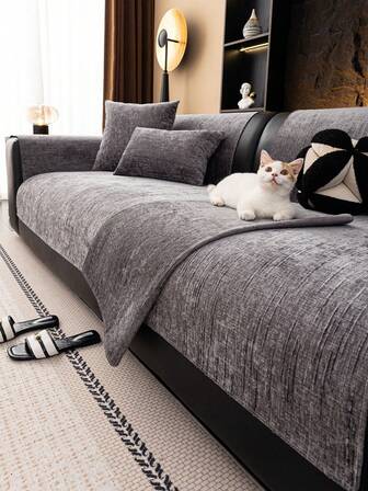 1 st. soffkuddfodral i klassisk stil, husdjursvänligt reptåligt soffskydd, maskintvättbar heminredning lämplig för L-formad kombinationssoffa och 1/2/3/4-sitssoffa (säljs separat), året runt
