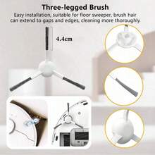 Accessories For Xiaomi Robot Vacuum Cleaner X20+, X20 Plus, X10+, X10 Plus, Including Main Brush, Side Brush, HEPA Filter, And Mop Pad. - Multicolor - View 10