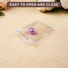 WEGOUP 120 PCS Small Plastic Bags For Jewelry, 2" X 276" Resealable Clear Poly Baggies, 24 Mil Mini Zip Bags For Small Business, Storage, Gifts, Candy, Screws - ColorC - 查看 3