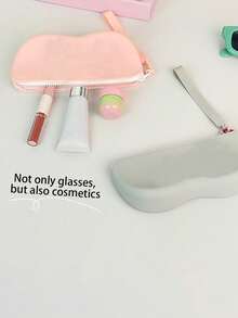 Silicone Zipper Glasses Case, Sunglasses, Sun, Various Glasses Storage Box, Travel Storage Bag, Multi-Purpose Small Dust-Proof Miscellaneous Storage Bag, Portable And Convenient For Carrying Out Silicone Glasses Case, Suitable For Home, Travel, Commuting. Travel Essentials Travel Accessories Travel Bag Vacation Holiday Back To School School Stuff Sunglasses Women - Multicolor - View 8