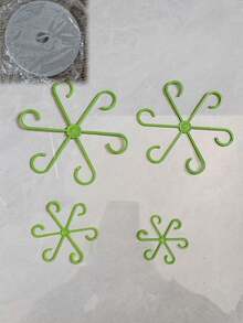 8pcs(4 Large And 4 Small) Plastic Support Clips, Vine Stem Support Structure, Multifunctional Aesthetic Garden Trellis For Flower Stalks,Random Color And Style - Multicolor - View 16