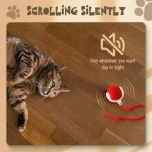 Smart Ball Interactive Cat Ball Toys With Automatic Rolling Tail, Rechargeable - Đỏ - Xem 10