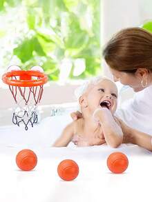 Kids Basketball Hoop Bath Toy: Comes With 3 Soft Balls And Strong Suction Cup, Fun Bathtub Shooting Game, Great Birthday Gift For Toddler Boys And Girls - Bathroom Basketball - View 7