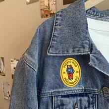 1pc Embroidered Gentleman Frog Iron-On Patch, DIY Clothing Decoration Fabric Applique Accessory - Multicolor - View 4