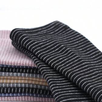 1 Par de Aquecedores de Punho Unissex de Comprimento Médio, Luvas Grossas Absorventes de Suor Quentes de Inverno, Mangas de Braço Listradas