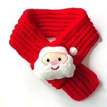 Christmas Cartoon Style Bell Bow Santa Claus Cat Dog Rabbit Red Scarf Pet Apparel Accessories, Fashionable - Multicolor - View 6