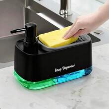 厨房洗手液和洗洁精套装，厨房皂液器，厨房收纳架，台面皂液泵，浴室皂液器，厨房配件，水槽收纳架，家居收纳，浴室配件，皂液容器，可重复灌装皂液瓶，现代家居装饰，厨房装饰，秋冬家居装饰，返校季装饰 - 彩色 - 查看 13