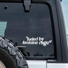 Nhãn dán vinyl "Women's Rage Fuel" - Thích hợp dán lên xe hơi, laptop, bình nước, v.v. Phụ kiện xe hơi dành cho nữ. - Một cỡ - Xem 7
